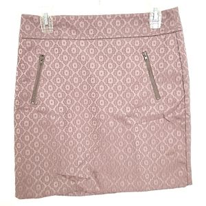 Loft | NWT Patterned Textured Mini Skirt Pink Size 4